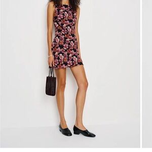 Reformation Floral Sleeveless Mini Dress